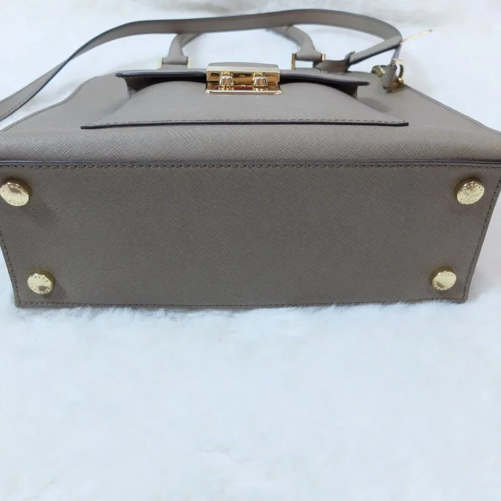 Michael Kors Dark Dune Bridgette Medium Saffiano Tote